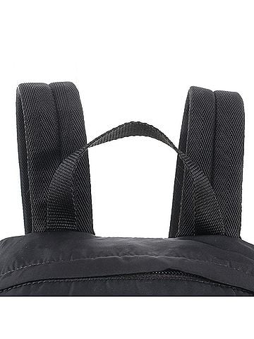 Prada Prada Tessuto Nylon Triangle Logo Backpack/Handbag, Black, Men's (view 2)