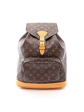 Louis Vuitton Louis Vuitton Montsouris GM Backpack/Handbag, Coated Canvas and Leather, Monogram Pattern, Women's, Brown, M51135 (view 1)