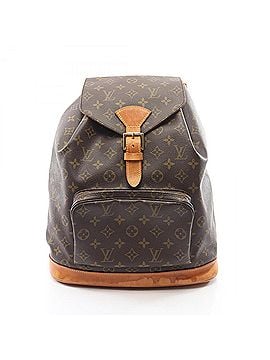 Louis Vuitton Louis Vuitton Montsouris GM Backpack/Handbag, Coated Canvas and Leather, Monogram Pattern, Women's, Brown, M51135 (view 1)
