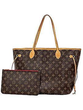 Louis Vuitton Louis Vuitton Neverfull MM Handbag Tote Bag Monogram Brown Cerise (Red) M41177 Women's (view 1)