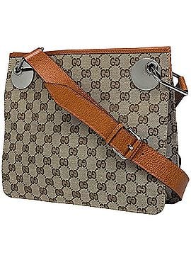 Gucci Gucci GG pattern shoulder bag, canvas, brown, 120841, women's. (view 1)