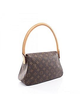 Louis Vuitton Louis Vuitton Mini Looping Handbag, Coated Canvas and Leather, Monogram Pattern, Women's, Brown, M51147 (view 2)