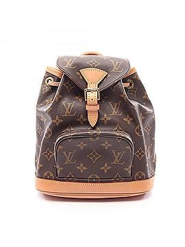 Louis Vuitton Louis Vuitton Mini Montsouris Monogram Backpack/Handbag, Coated Canvas and Leather, Women's, Brown, M51137 (view 1)