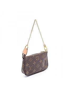 Louis Vuitton Louis Vuitton Mini Pochette Accessoires Monogram Handbag, Coated Canvas Leather, Women's, Brown, M58009 (view 2)