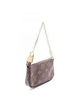 Louis Vuitton Louis Vuitton Mini Pochette Accessoires Monogram Handbag, Coated Canvas Leather, Women's, Brown, M58009 (view 2)