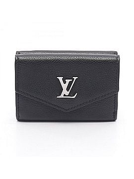 Louis Vuitton Louis Vuitton Portefeuille Lockmini Noir Tri-fold Wallet, Leather, Women's, Black, M63921 (view 1)