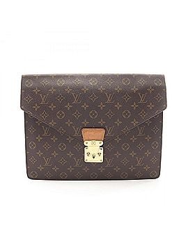 Louis Vuitton Louis Vuitton Portedocument Sénateur Monogram Second Bag Clutch Handbag Coated Canvas Leather Men's Brown M53335 (view 1)