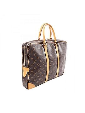 Louis Vuitton Louis Vuitton Portedocuments Voyage Briefcase Handbag, Coated Canvas and Leather, Monogram Pattern, Men's, Brown, M53361 (view 2)