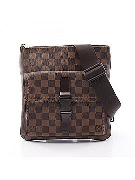 Louis Vuitton Louis Vuitton Pochette Melville Damier Ebene Shoulder Bag/Handbag, Coated Canvas and Leather, Women's, Brown, N51127 (view 1)