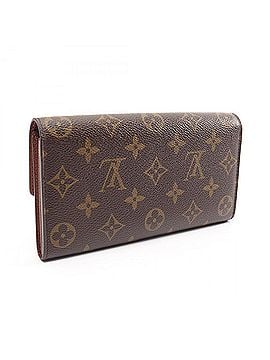 Louis Vuitton Louis Vuitton Pochette Porte Monnaie Credit Monogram Bi-fold Long Wallet for Women, Brown, M61726 (view 2)