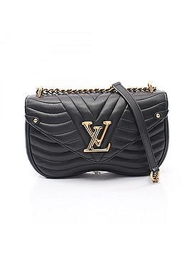 Louis Vuitton Louis Vuitton New Wave Chain Bag MM Shoulder Handbag Leather Women's Black M51498 (view 1)