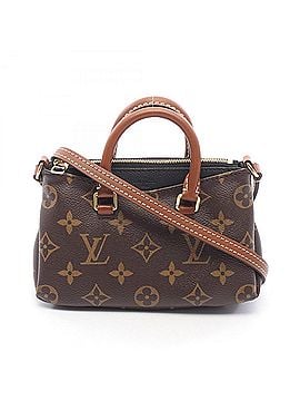 Louis Vuitton Louis Vuitton Nano Pallas 2-Way Shoulder Bag/Handbag, Coated Canvas and Leather, Monogram Pattern, Women's, Brown/Black, M61416 (view 1)