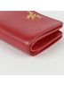 Prada 100% Leather Red Metal Logo Wallet One size - photo 6