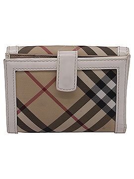 Burberry Burberry Nova-Check D-Ring Compact Wallet in Beige Canvas (view 2)