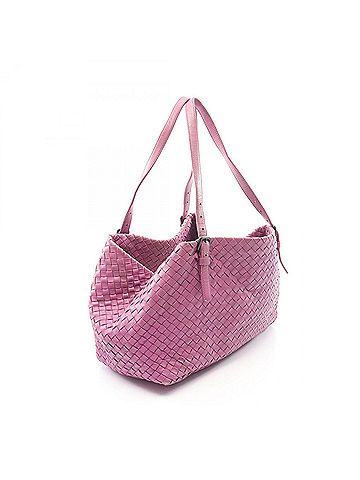 Bottega Veneta Bottega Veneta Intrecciato Tote Bag Handbag Leather Women's Purple (view 2)