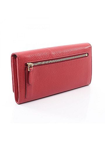 Prada Prada PRADA Bi-fold Long Wallet, Leather, Women's, Red (view 2)