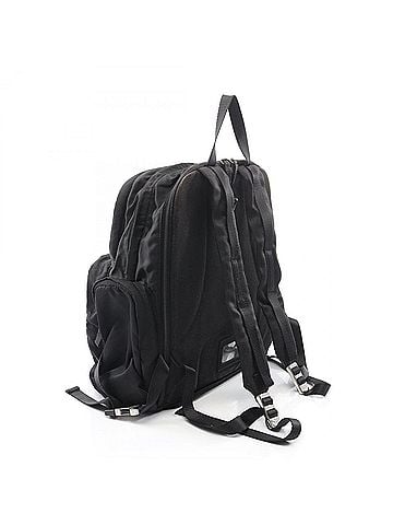 Prada Prada Triangle Logo Backpack/Handbag, Nylon, Men's/Women's, Black (view 2)