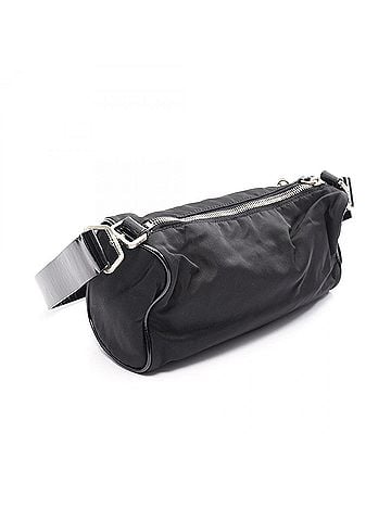 Prada Prada TESSUTO+SAFFIANO Shoulder Bag/Handbag, Nylon &amp; Patent Leather, Women's, Black, BR0688 (view 2)