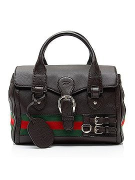 Gucci Gucci Leather Heritage Web Buckle Boston Bag (view 1)