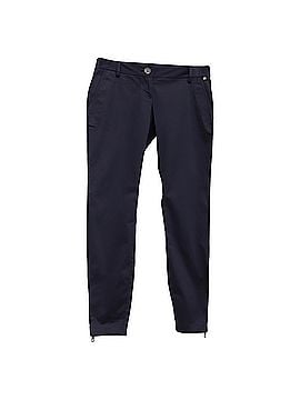 Burberry Burberry Brit Side-Zipped Accent Trousers in Navy Blue Cotton (view 1)