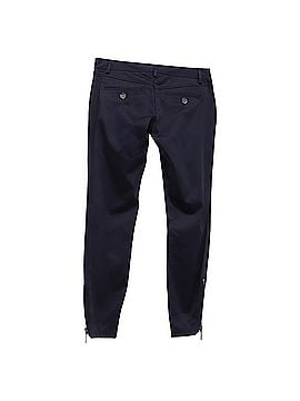 Burberry Burberry Brit Side-Zipped Accent Trousers in Navy Blue Cotton (view 2)