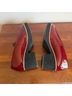 Eileen Fisher 100% Patent Leather Solid Red Mule/Clog Size 7 - photo 7