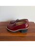 Eileen Fisher 100% Patent Leather Solid Red Mule/Clog Size 7 - photo 4