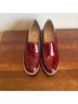 Eileen Fisher 100% Patent Leather Solid Red Mule/Clog Size 7 - photo 3