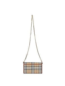 Burberry Check Women's Chain Strap Wallet (view 2)