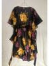 Feathers Floral Black Multi Color Yellow Pink Green Kimono Size 3X - photo 8