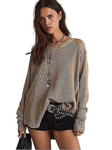 Free People FP One Blake Thermal Long Sleeve T-Shirt (view 1)