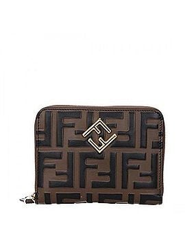 Fendi Diamond Zip Around Medium Wallet Adym (view 1)