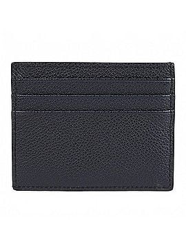 Prada Grained Calfskin Triangle Logo Card Holder (view 2)