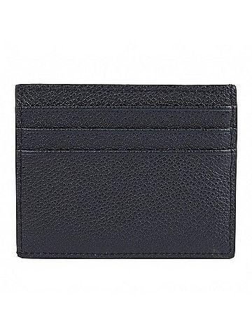 Prada Grained Calfskin Triangle Logo Card Holder (view 2)