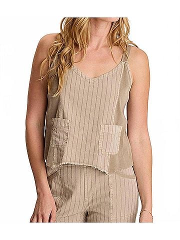XCVI Ludora Tank Top in Tanglewood Pigment (view 2)