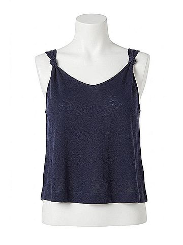 Bobi Double Knot Tank Top in Seaside (view 1)