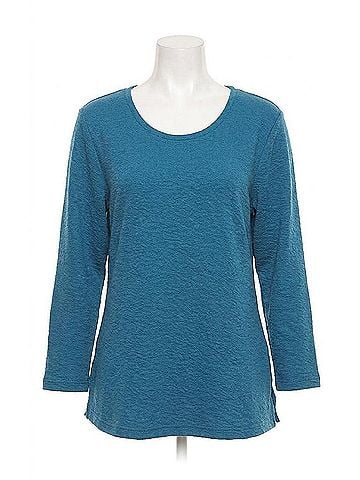Parsley & Sage Wanda Long Sleeve Top in Indigo (view 1)