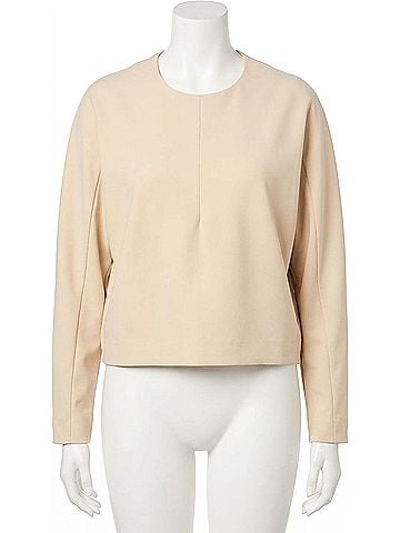 Trina Turk Marsa Long Sleeve Top in Sahara Stone (view 1)