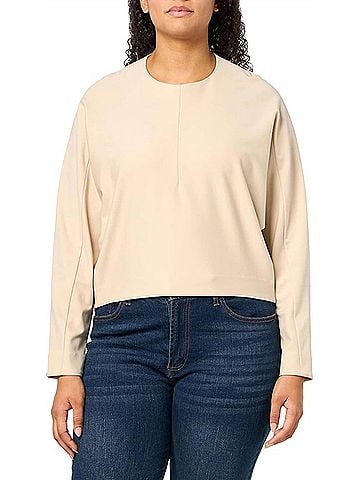 Trina Turk Marsa Long Sleeve Top in Sahara Stone (view 2)