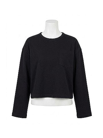 Apiece Apart Boxy Tee in Black (view 1)