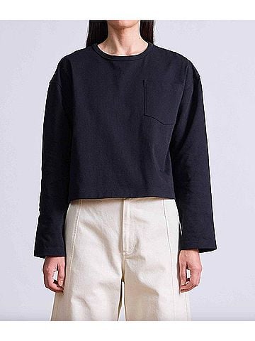 Apiece Apart Boxy Tee in Black (view 2)