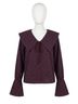 Things Between Plaid Red Sylvette Checkered Top in Red Size M - photo 1