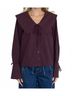 Things Between Plaid Red Sylvette Checkered Top in Red Size M - photo 2