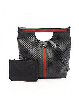 Gucci Gucci Giglio Microguccissima Japan Limited Edition 2-Way Handbag Leather Women's Black 865452 (view 1)