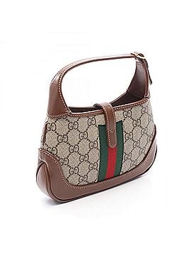 Gucci Gucci Jackie 1961 GG Supreme 2-Way Handbag, Coated Canvas Leather, Women's, Beige/Brown/Multicolor, 637092 (view 2)