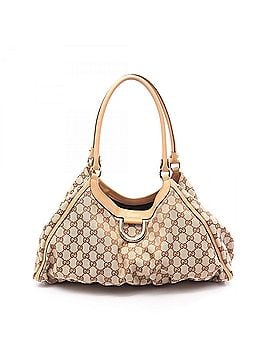 Gucci Gucci Abbey GG Canvas Shoulder Bag/Handbag, and Leather, Women's, Beige/Brown, 189835 (view 1)