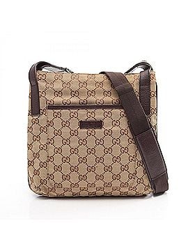 Gucci Gucci GG Canvas Shoulder Bag/Handbag, and Leather, Women's, Beige/Brown, Item No. 122793 (view 1)