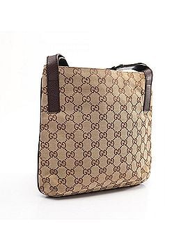 Gucci Gucci GG Canvas Shoulder Bag/Handbag, and Leather, Women's, Beige/Brown, Item No. 122793 (view 2)