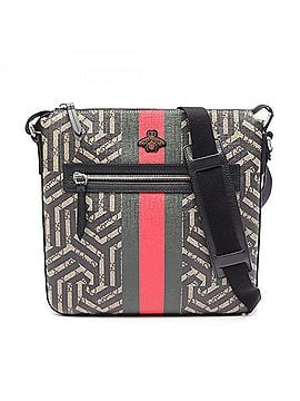 Gucci Gucci GG Kaleido Bee Shoulder Bag/Handbag, Coated Canvas Leather, Men's/Women's, Beige/Black/Multicolor, 471466 (view 1)
