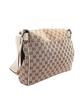 Gucci Gucci GG Canvas Shoulder Bag/Handbag, and Leather, Women's, Beige/White, 146236 (view 2)